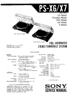 Sony PS-X6 - Service Manual 